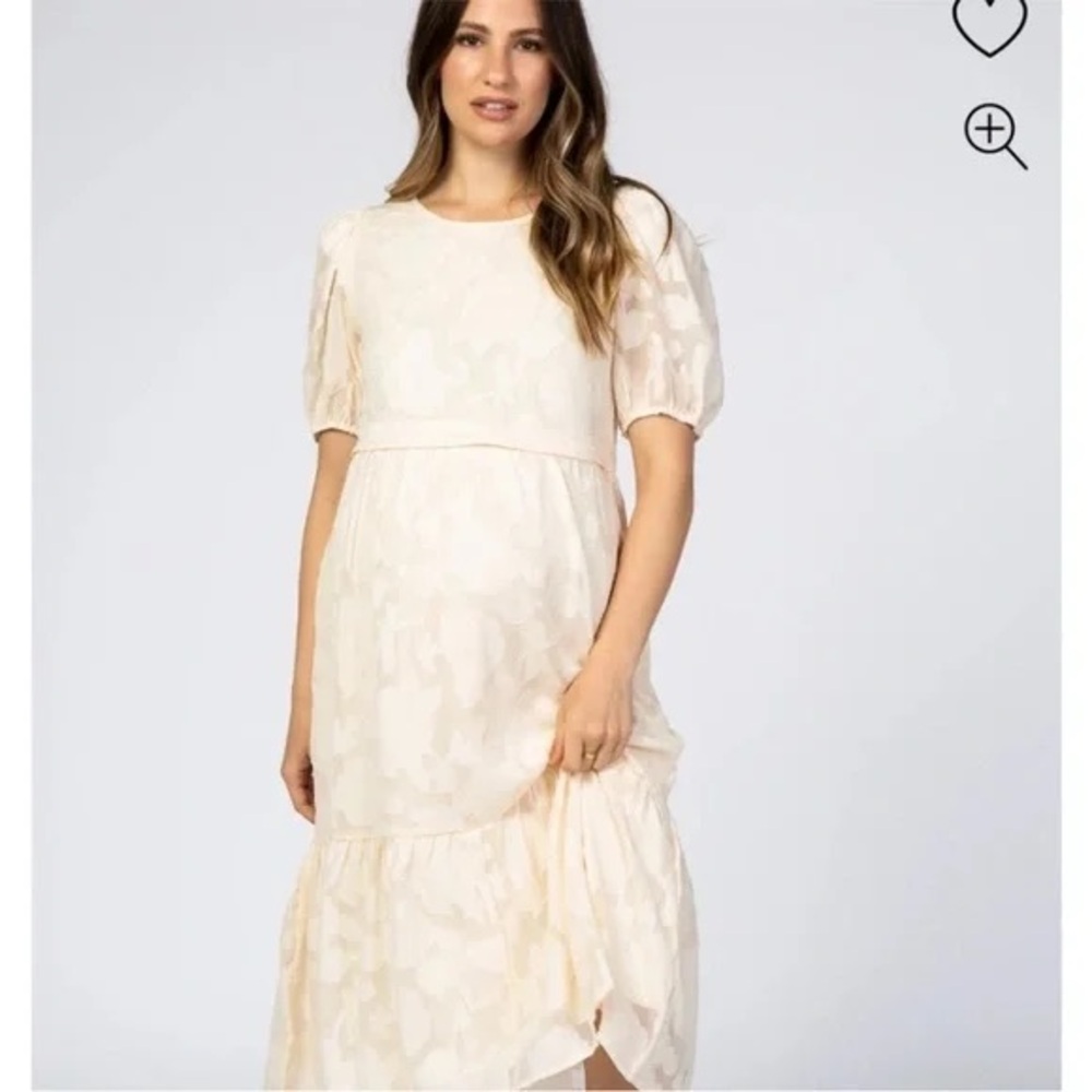 Pilgrim Cream Midi Dress